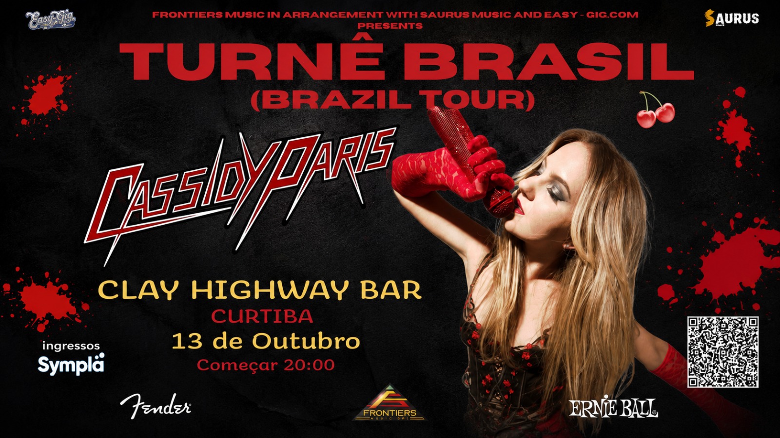 Arte do evento Cassidy Paris — Turnê "Bittersweet" (Austrália) no Clay Highway Bar