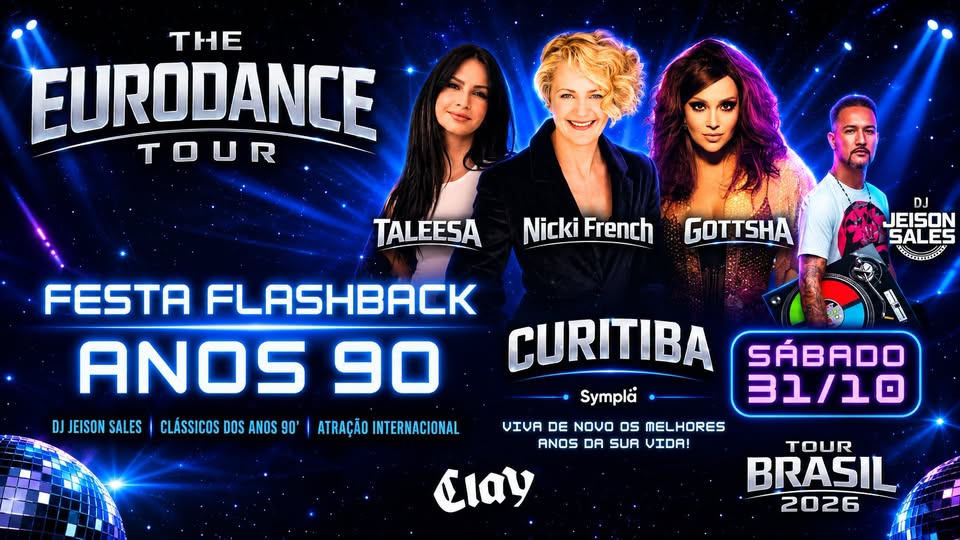 Arte do evento The Eurodance Tour — Taleesa, Nicki French, Gottsha no Clay Highway Bar